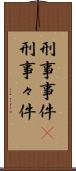 刑事事件(P) Scroll