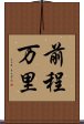 前程万里 Scroll