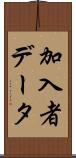 加入者データ Scroll