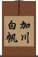 加川白帆 Scroll