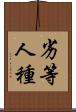 劣等人種 Scroll
