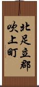 北足立郡吹上町 Scroll