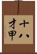 十八才甲 Scroll