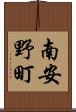 南安野町 Scroll