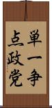 単一争点政党 Scroll