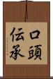 口頭伝承 Scroll
