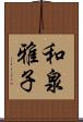 和泉雅子 Scroll