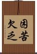 困苦欠乏 Scroll