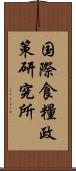 国際食糧政策研究所 Scroll