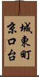 城東町京口台 Scroll