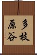 多枝原谷 Scroll