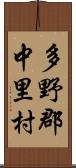 多野郡中里村 Scroll