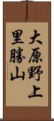 大原野上里勝山 Scroll