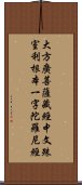 大方廣菩薩藏經中文殊室利根本一字陀羅尼經 Scroll