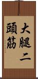 大腿二頭筋 Scroll