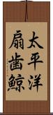 太平洋扇歯鯨 Scroll