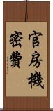 官房機密費 Scroll