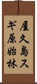 屋久島スギ原始林 Scroll