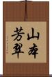 山本芳翠 Scroll