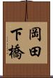 岡田下橋 Scroll