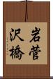 岩菅沢橋 Scroll