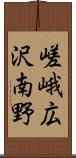 嵯峨広沢南野 Scroll