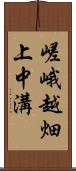 嵯峨越畑上中溝 Scroll