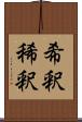 希釈 Scroll