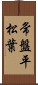 常盤平松葉 Scroll