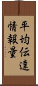 平均伝達情報量 Scroll