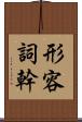 形容詞幹 Scroll