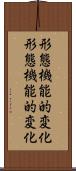 形態機能的変化 Scroll