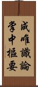 成唯識論掌中樞要 Scroll