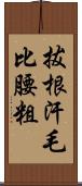 拔根汗毛比腰粗 Scroll