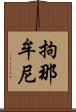 拘那牟尼 Scroll