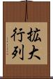 拡大行列 Scroll