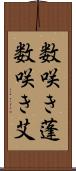 数咲き蓬 Scroll
