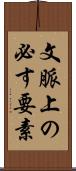 文脈上の必す要素 Scroll