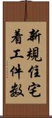 新規住宅着工件数 Scroll