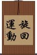 旋回運動 Scroll