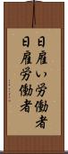 日雇い労働者 Scroll
