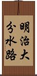 明治大分水路 Scroll