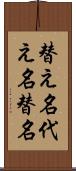 替え名 Scroll