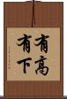 有高有下 Scroll