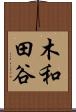 木和田谷 Scroll