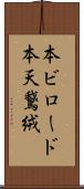 本ビロード Scroll