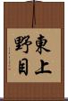 東上野目 Scroll