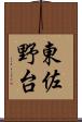 東佐野台 Scroll