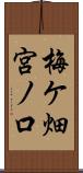梅ケ畑宮ノ口 Scroll