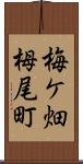 梅ケ畑栂尾町 Scroll